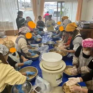 東海村障害者雇用支援施設　まつぼっくり 0308味噌つくり