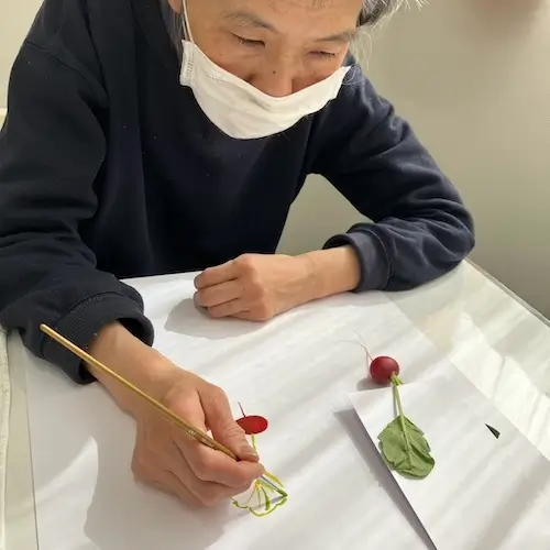 東海村障害者雇用支援施設　NPO法人まつぼっくり　0318絵画教室