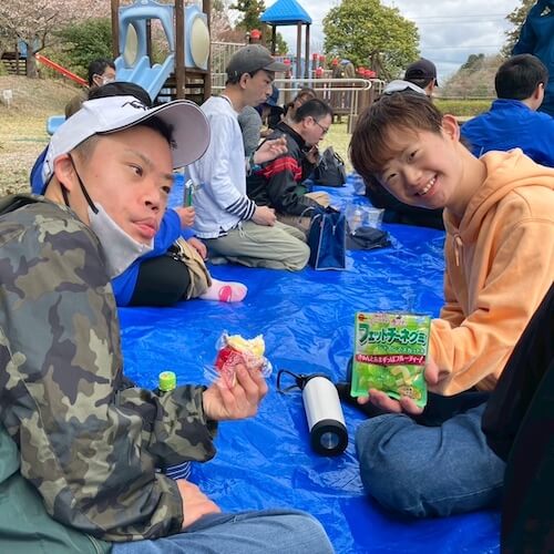 東海村障害者雇用支援施設 NPO法人まつぼっくり 花見
